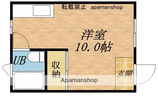 サンリバー栄町B(ワンルーム/1階)の間取り写真