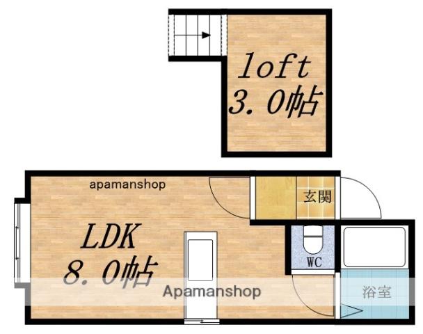ミニハウス(ワンルーム/1階)の間取り写真