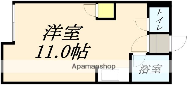 コーポミキNO.2(ワンルーム/2階)の間取り写真