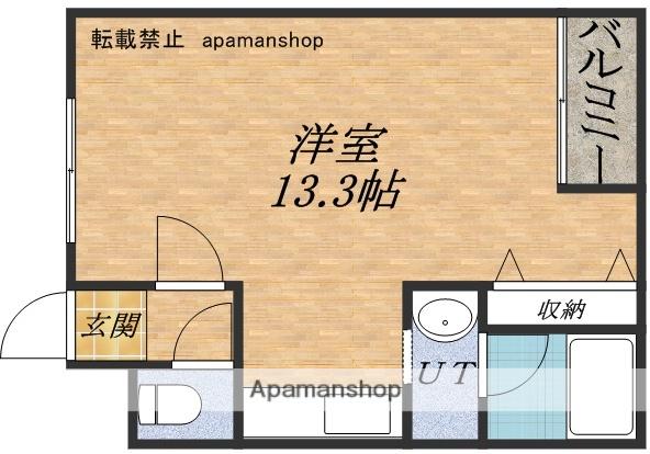 サンライズ(ワンルーム/1階)の間取り写真