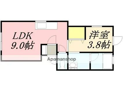 アイホームキラリ(1LDK/1階)の間取り写真