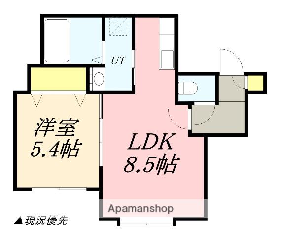 カーム錦町(1LDK/2階)の間取り写真