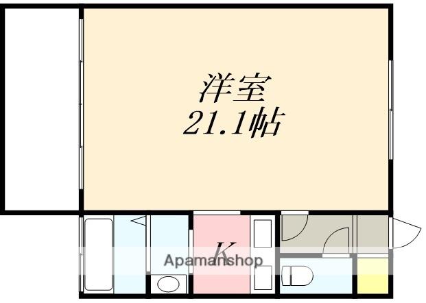 ルシオン小樽(1K/2階)の間取り写真