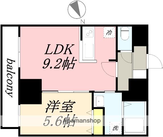 ベイコート小樽オーシャンヒルズ(1LDK/3階)の間取り写真