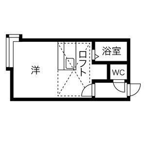 グランプリ東雲(ワンルーム/3階)の間取り写真