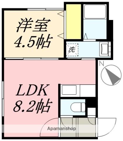 TARTUCA稲穂(1LDK/2階)の間取り写真