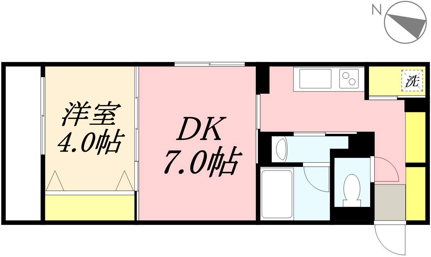 ヴィスタ ソル マーレ(1LDK/1階)の間取り写真