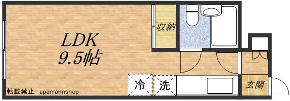 メゾンハーバービュー(1K/2階)の間取り写真