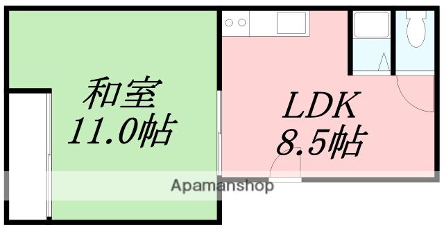 松下アパート(2DK/2階)の間取り写真