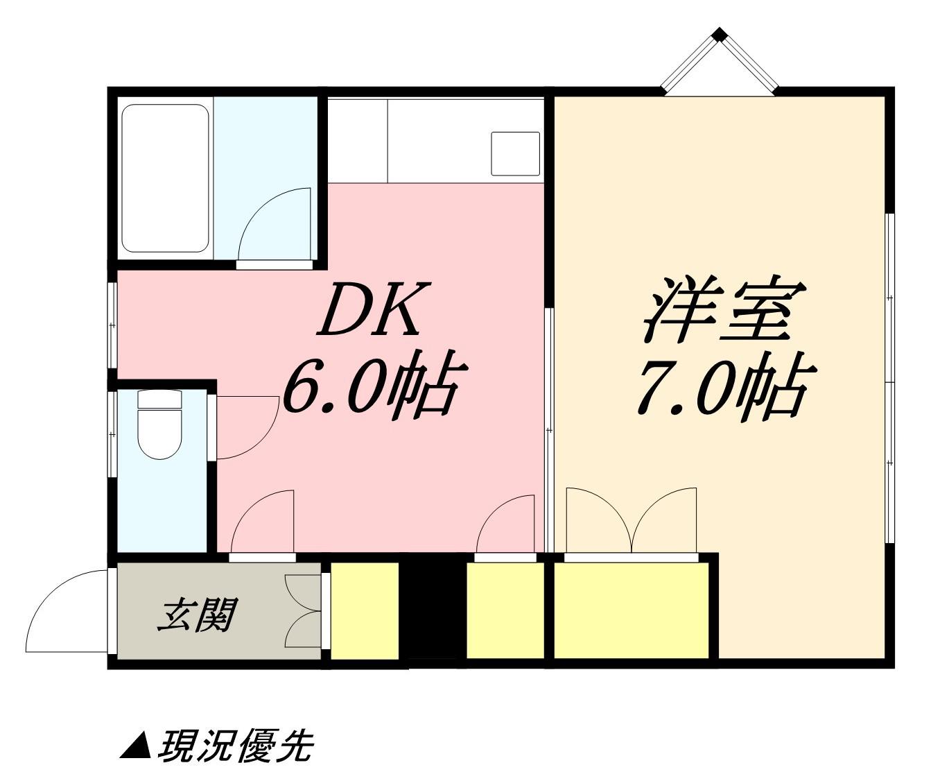 ウェーブリッチ(1DK/2階)の間取り写真