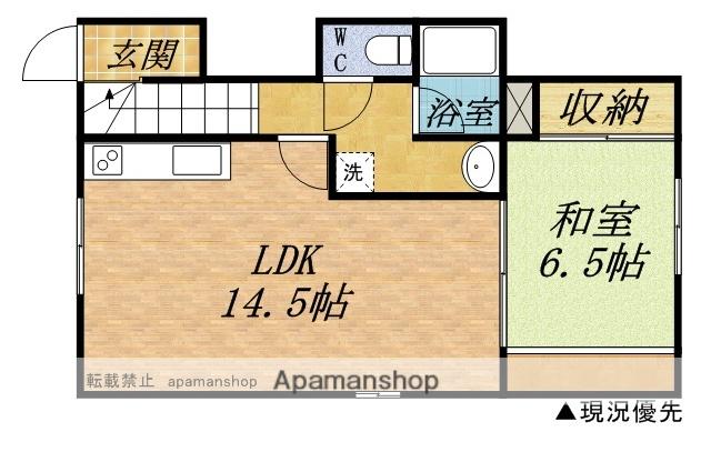 中川アパート(1LDK/2階)の間取り写真