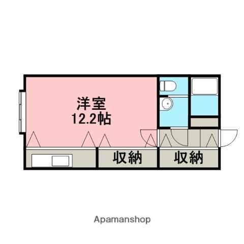 函館本線 銭函駅 徒歩13分 2階建 築21年(ワンルーム/2階)の間取り写真