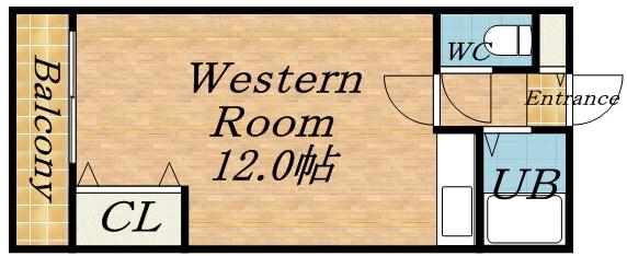 第3あづまマンション(ワンルーム/2階)の間取り写真