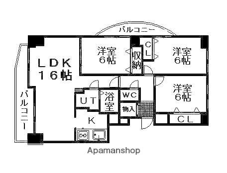 プレインアヴェニュー(3LDK/5階)の間取り写真