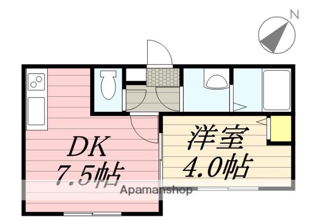 ヴィラ本郷通(1DK/3階)の間取り写真