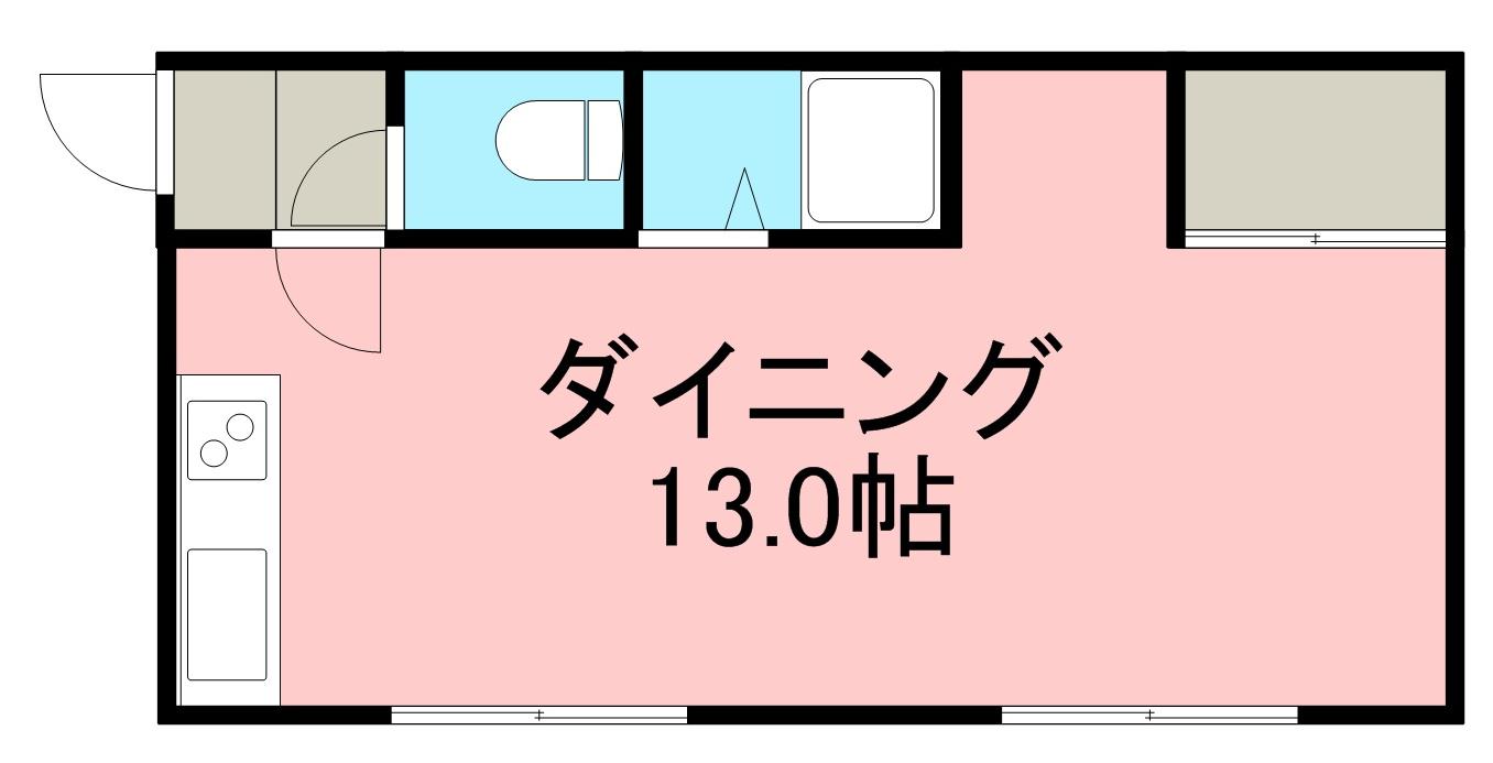 リバーサイドコートきむら(ワンルーム/1階)の間取り写真