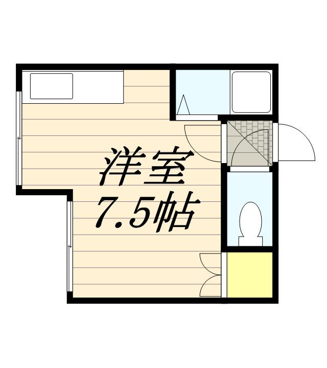 ラシュレ東札幌(ワンルーム/3階)の間取り写真