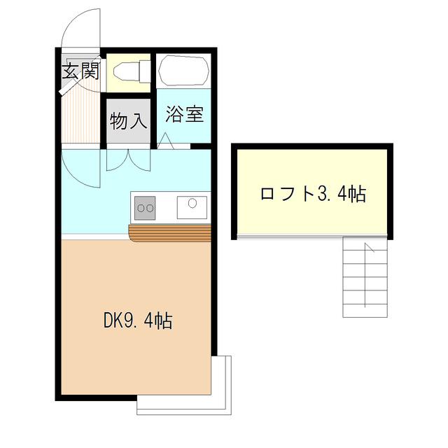 AMS美園(1K/3階)の間取り写真