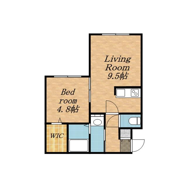 グランメール TS本郷9(1LDK/1階)の間取り写真