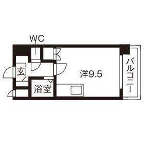 ヌーベルアーバンシティ(ワンルーム/4階)の間取り写真