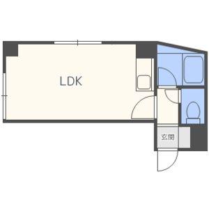 ジョインタービル(ワンルーム/2階)の間取り写真