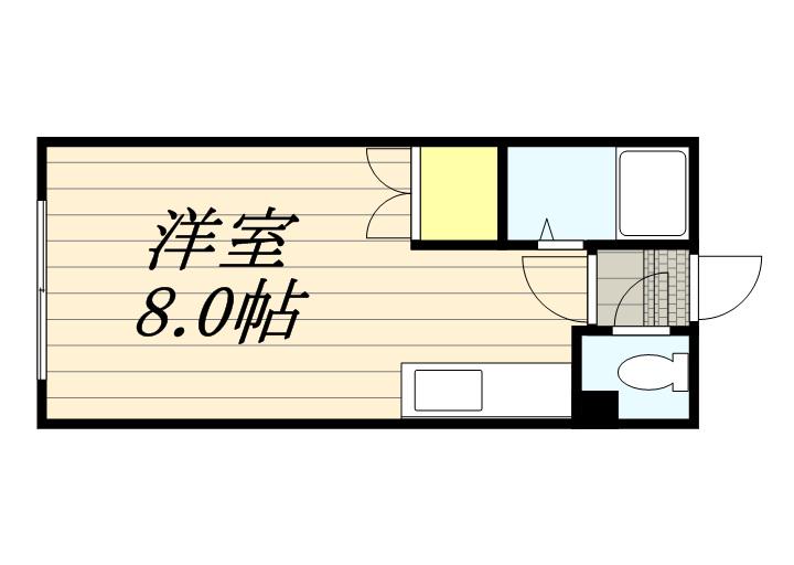 アーリーハウス(ワンルーム/3階)の間取り写真