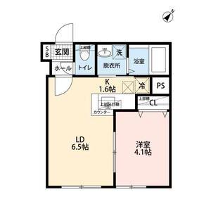 パークヒルズ(1DK/1階)の間取り写真