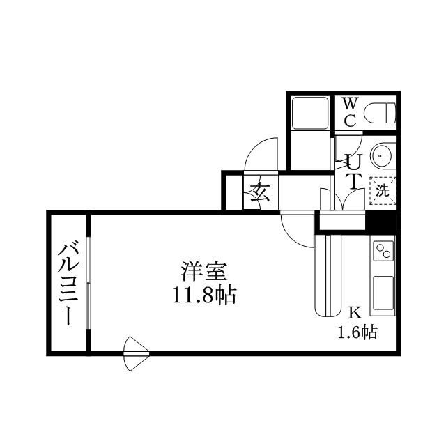 GRAND VALUE TOYOHIRA(1K/1階)の間取り写真