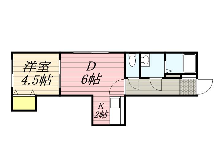 ラフィネ7(1LDK/3階)の間取り写真