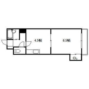 103松井ビル(1DK/2階)の間取り写真