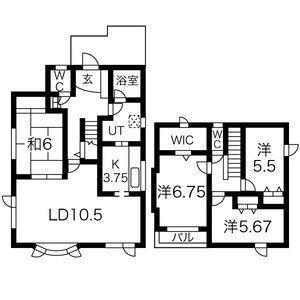札幌市南北線 真駒内駅 徒歩12分 2階建 築30年(4LDK)の間取り写真