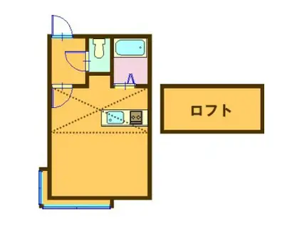 グランシャリオ月寒(ワンルーム/2階)の間取り写真