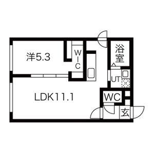 サンライン美園公園(1LDK/2階)の間取り写真