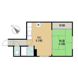 シャトー高原(1LDK/3階)の間取り写真