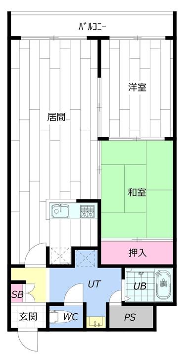 GRAMERCY SAPPORO(2LDK/3階)の間取り写真