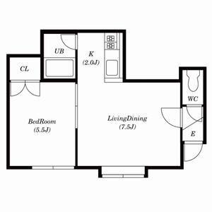 ブレス14(1LDK/3階)の間取り写真