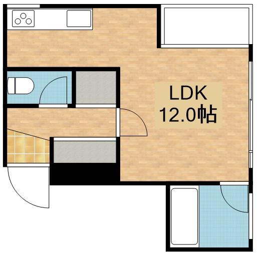アーバンビル4480(1K/2階)の間取り写真