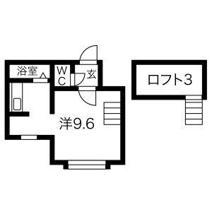 モアクレスト澄川(ワンルーム/1階)の間取り写真