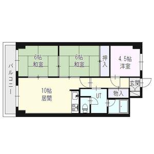 アルファスクエア第1本郷ハイム(3LDK/4階)の間取り写真