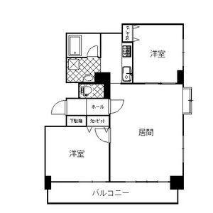 フジエール菊水(2LDK/6階)の間取り写真