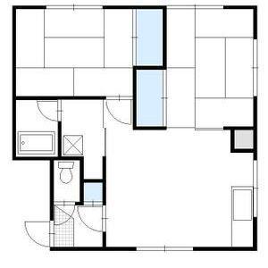 佐々木ハイツ(2LDK/2階)の間取り写真