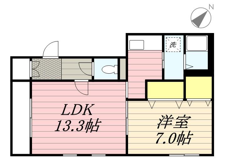 アヴァンツァーレ(1LDK/4階)の間取り写真