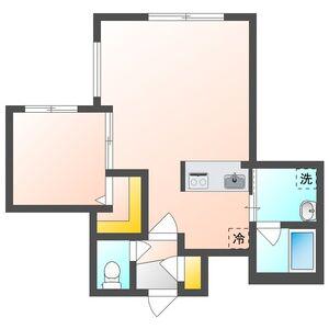 カレラ学園前(1LDK/3階)の間取り写真