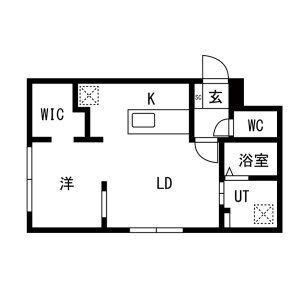 GRACE学園前(1LDK/2階)の間取り写真