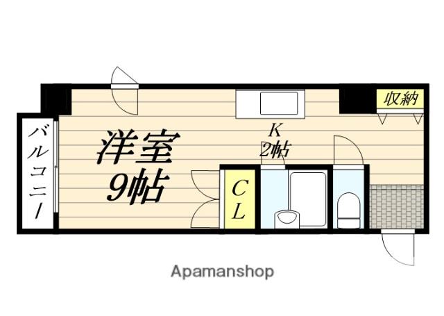 メゾンドグラソン(1K/2階)の間取り写真