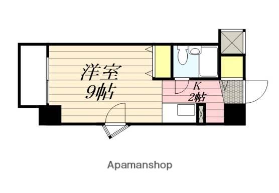 メゾンドグラソン(ワンルーム/3階)の間取り写真