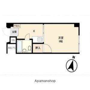 チサンマンション札幌第一(1K/9階)の間取り写真