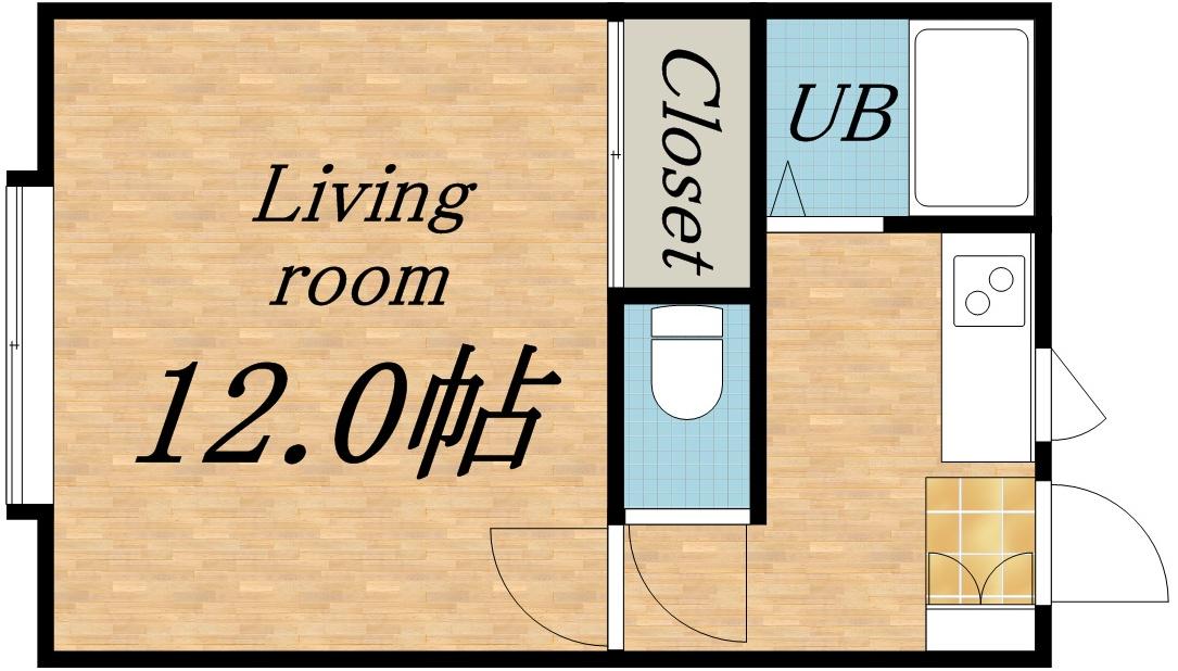 エクセレンス8(ワンルーム/3階)の間取り写真