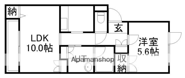 ステータス11PARTⅡ(1LDK/3階)の間取り写真