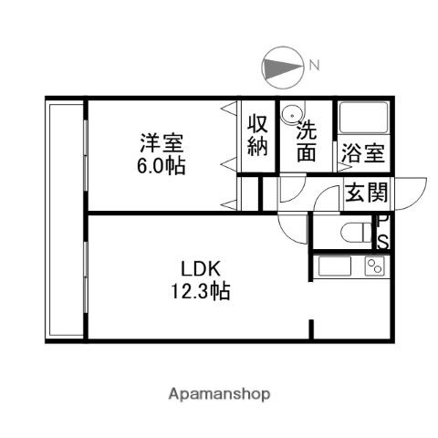 アビタNL43(1LDK/2階)の間取り写真